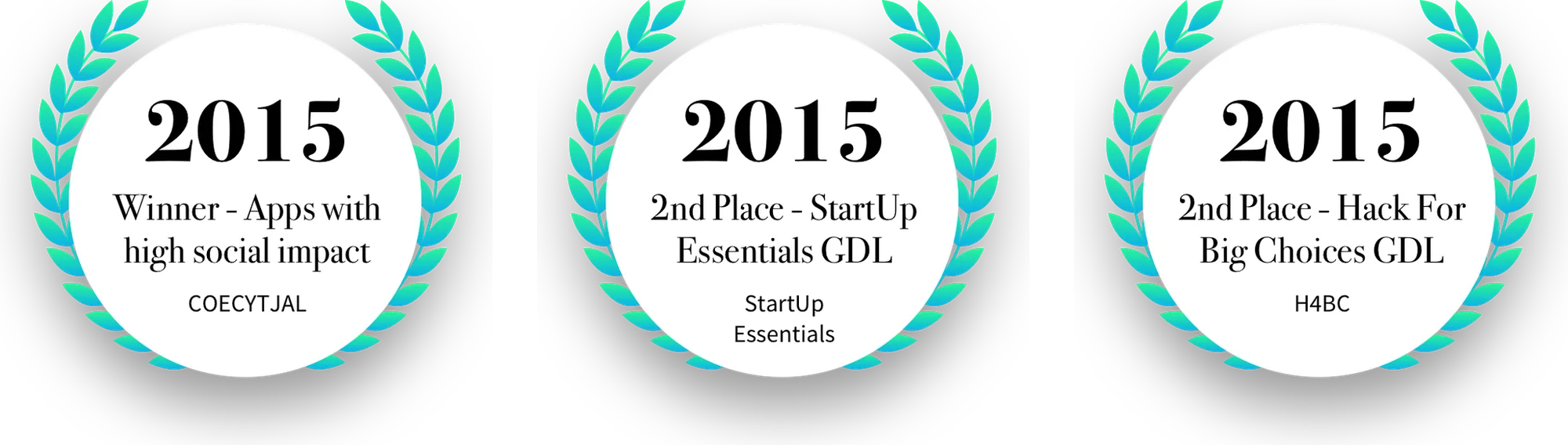 Laurels for the three 2015 awards